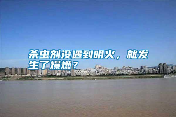 殺蟲劑沒遇到明火,就發(fā)生了爆燃?