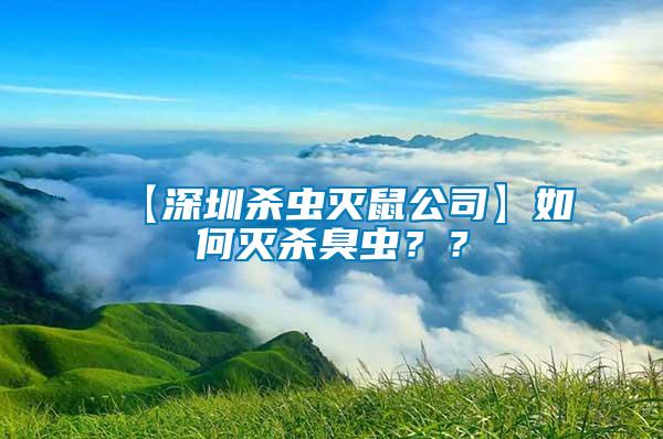 【深圳殺蟲滅鼠公司】如何滅殺臭蟲？？