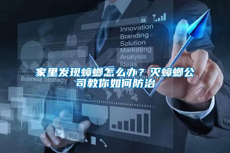 家里發現蟑螂怎么辦?滅蟑螂公司教你如何防治