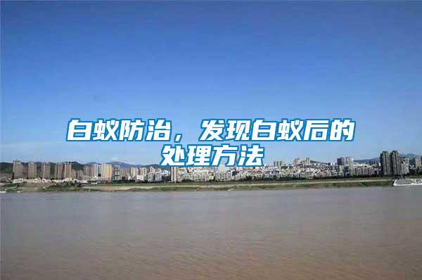 白蟻防治，發現白蟻后的處理方法