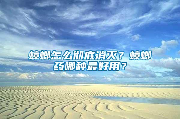 蟑螂怎么徹底消滅？蟑螂藥哪種最好用？