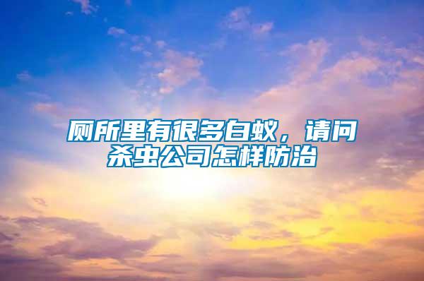 廁所里有很多白蟻，請(qǐng)問殺蟲公司怎樣防治