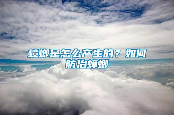 蟑螂是怎么產生的？如何防治蟑螂