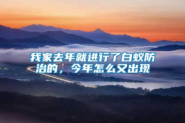 我家去年就進(jìn)行了白蟻防治的,今年怎么又出現(xiàn)